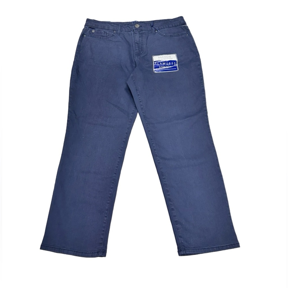 Bandolino Mandie Flawless Stretch Short Missy Pants Majestic Blue 16S